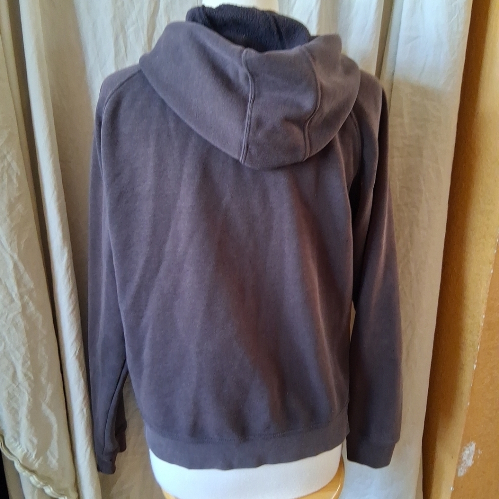 Carhartt Women's Full-Zip Hooded Sweatshirt in Charcoal - Picture 4 of 7